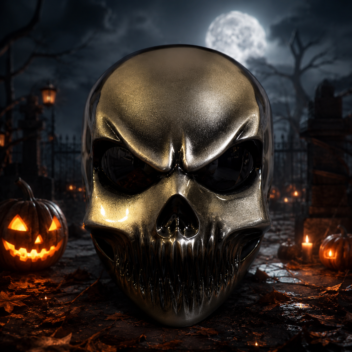 Black Skull Mask