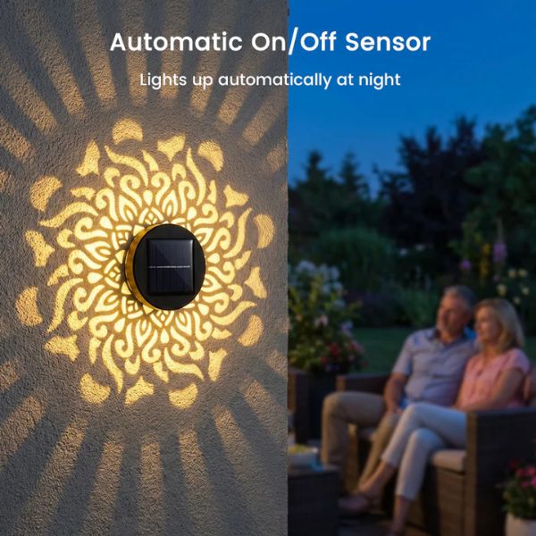 ☀️ Solar-powered mandala projector☀️